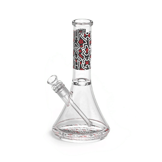 K.Haring Glass Water Pipe
