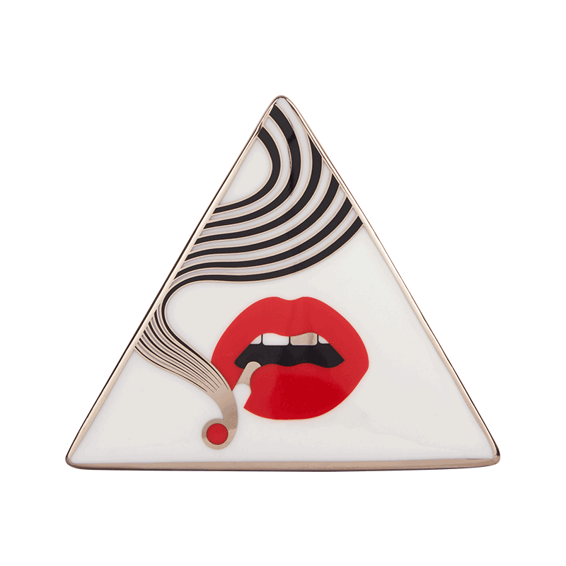 JONATHAN ADLER X HIGHER STANDARDS TRIANGLE BOX