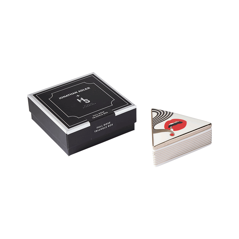 JONATHAN ADLER X HIGHER STANDARDS TRIANGLE BOX