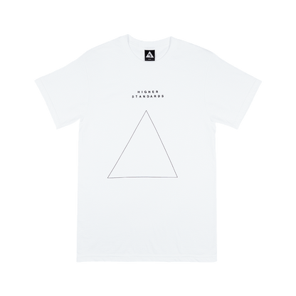 HIGHER STANDARDS EMBROIDERED TRIANGLE TEE