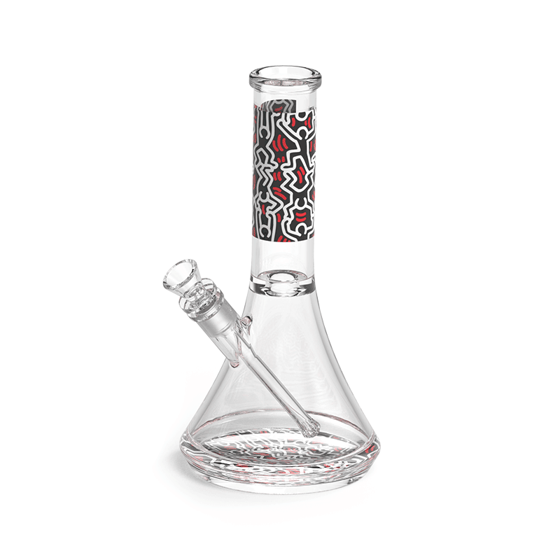 K.Haring Glass Water Pipe