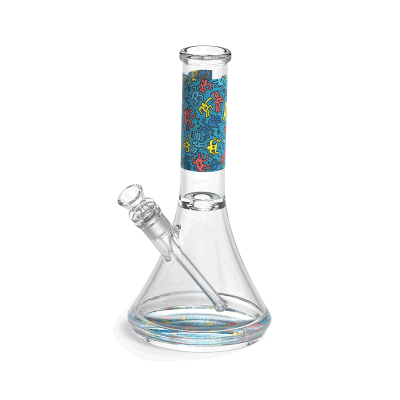 K.Haring Glass Water Pipe