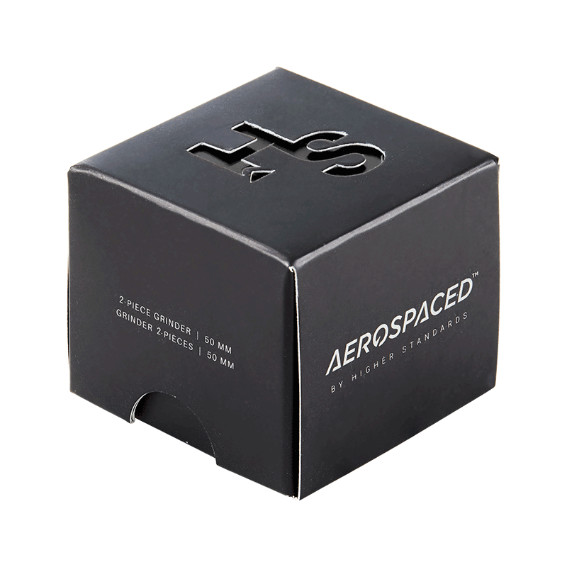 Aerospaced by HS 2 Piece Grinder 2.0"(50mm) Black