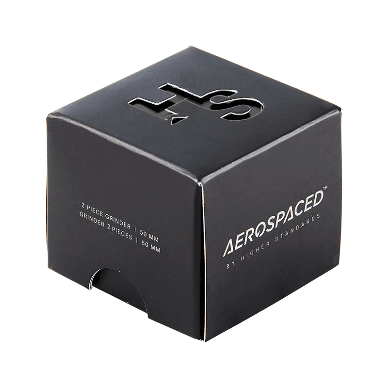 Aerospaced by HS 2 Piece Grinder 2.0"(50mm) Black