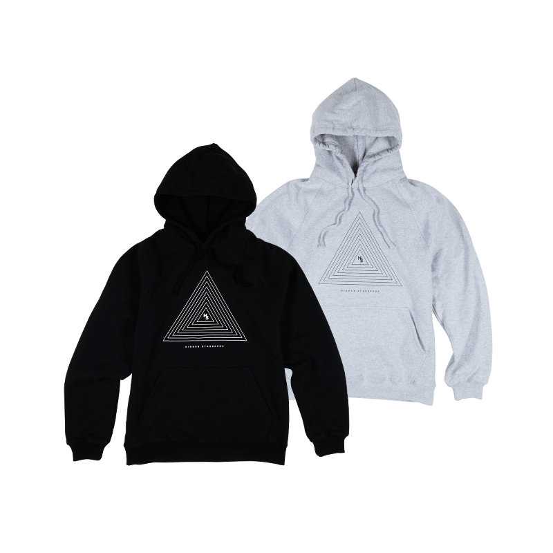 HIGHER STANDARDS CONCENTRIC TRIANGLE HOODIE