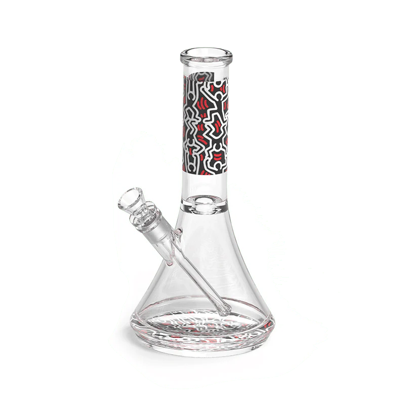 K.Haring Glass Water Pipe