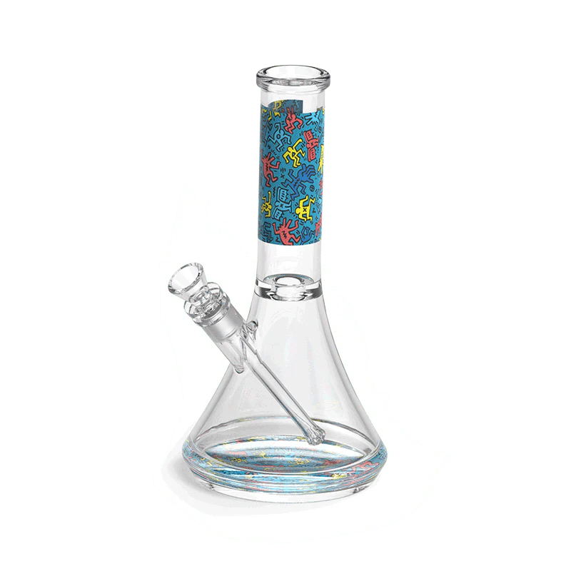 K.Haring Glass Water Pipe