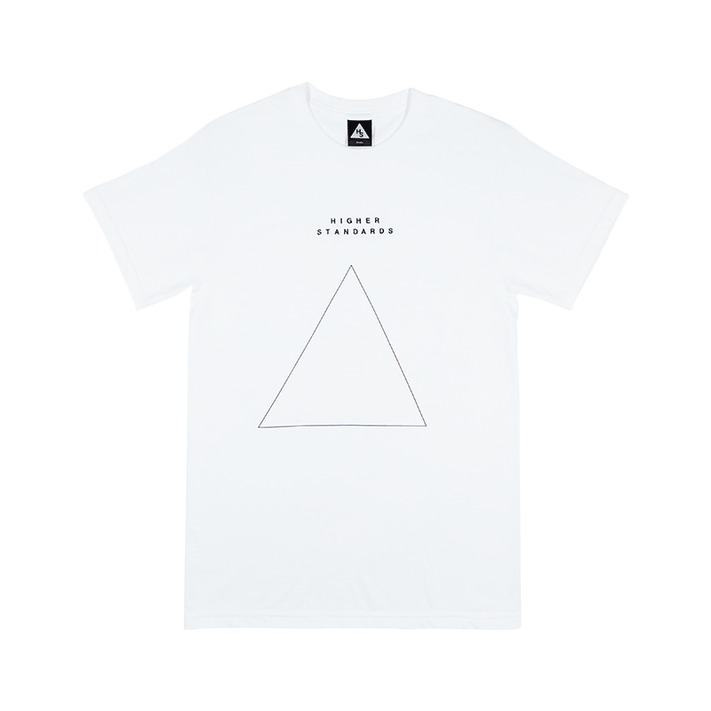 HIGHER STANDARDS EMBROIDERED TRIANGLE TEE