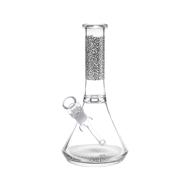K.Haring Glass Water Pipe