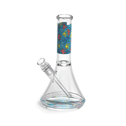 K.Haring Glass Water Pipe