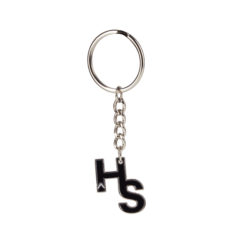 Higher Standards Keychain Double Enamel Black