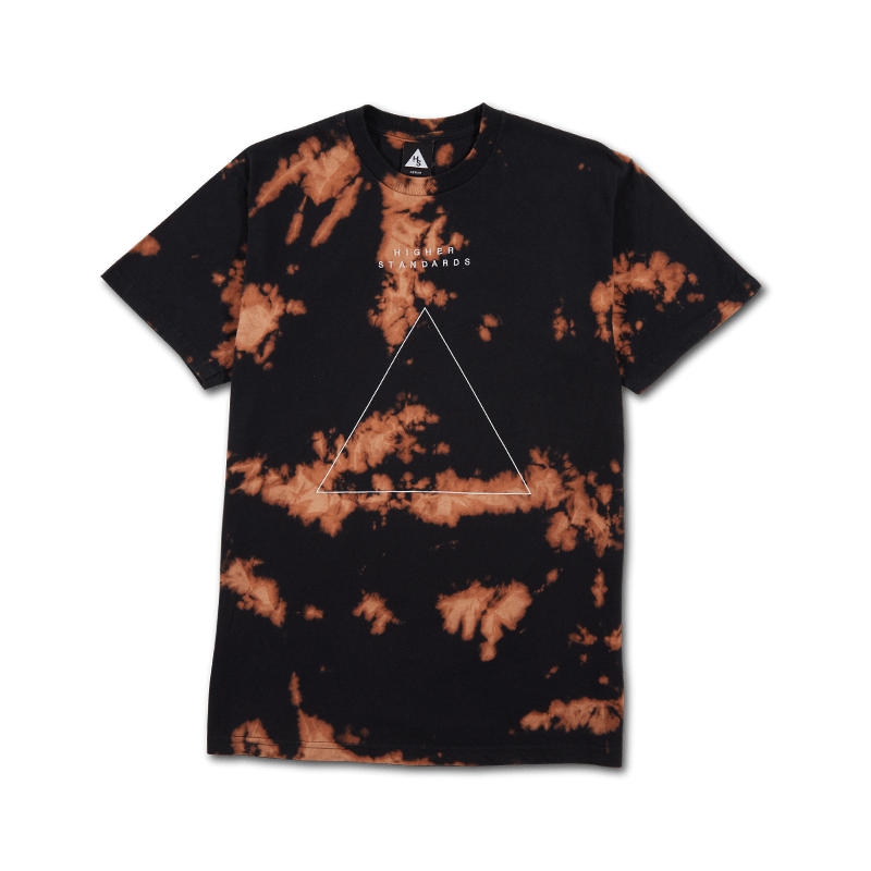 Higher Standards Embroidered Tie-Dye Triangle Tee